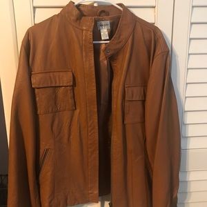 Chico’s Leather Jacket. Size 3
